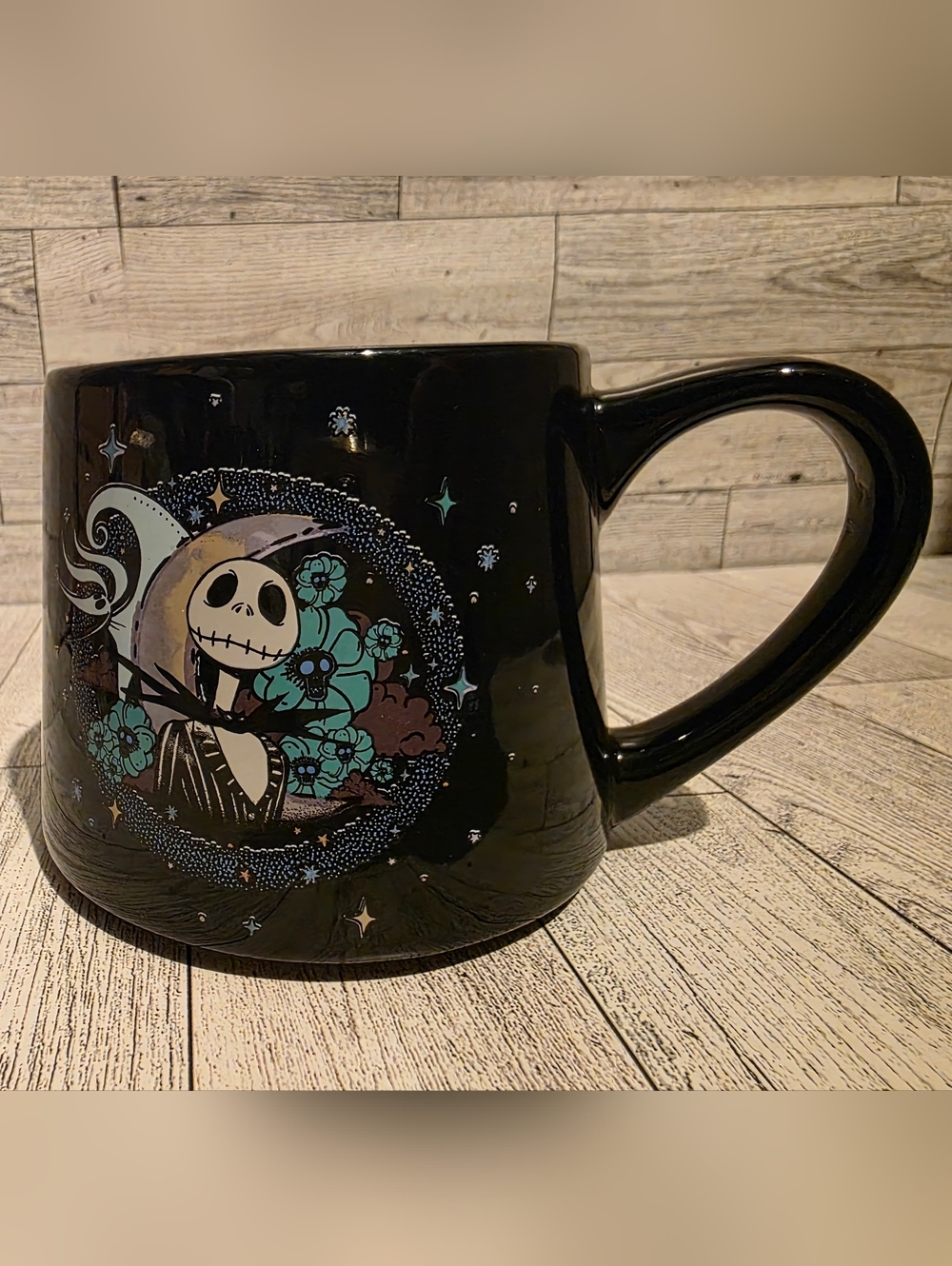 Disney The Nightmare Before Christmas Black Ceramic Mug - Printed Logo